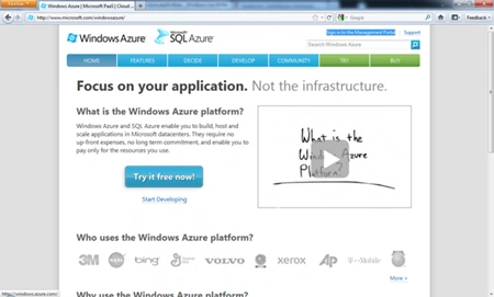 Sign into Management Portal