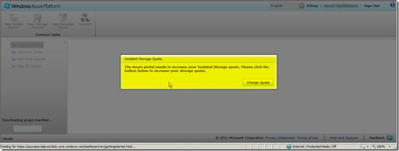Updated Windows Azure Management Portal