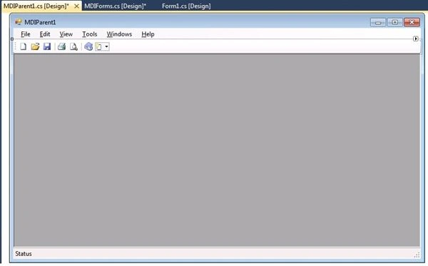 Create MDI forms