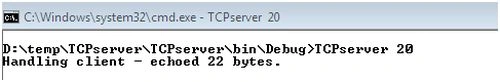 server in listening mode