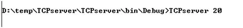 TCP server