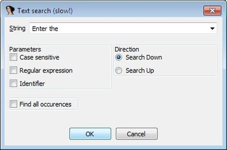 search down