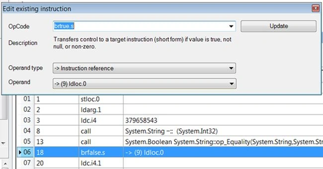 Edit existing instruction