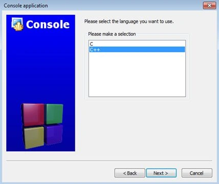 console