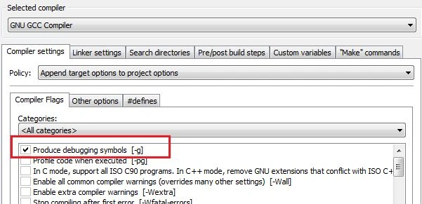 Debug Settings