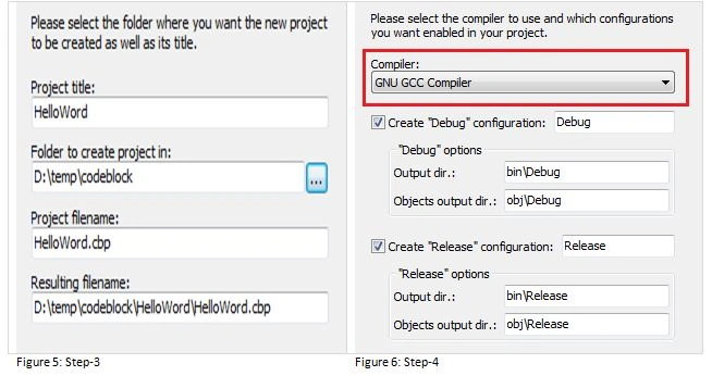 project name along with its directory
