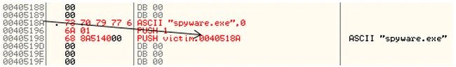 Giving Spyware name in PUSH