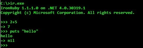 Ruby Interactive shell