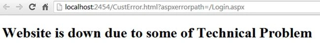 website error status