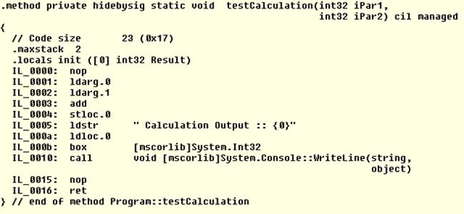 CIL code