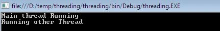 thread running
