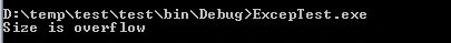 Exception handling