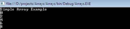 Simple array output