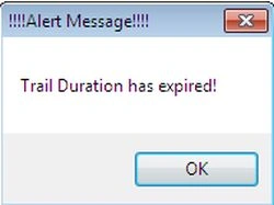 Alert message