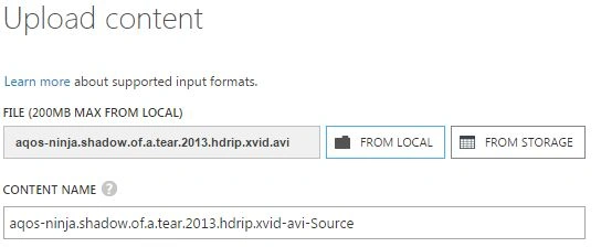 upload a single format