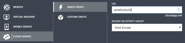 Cloud Service Configuration
