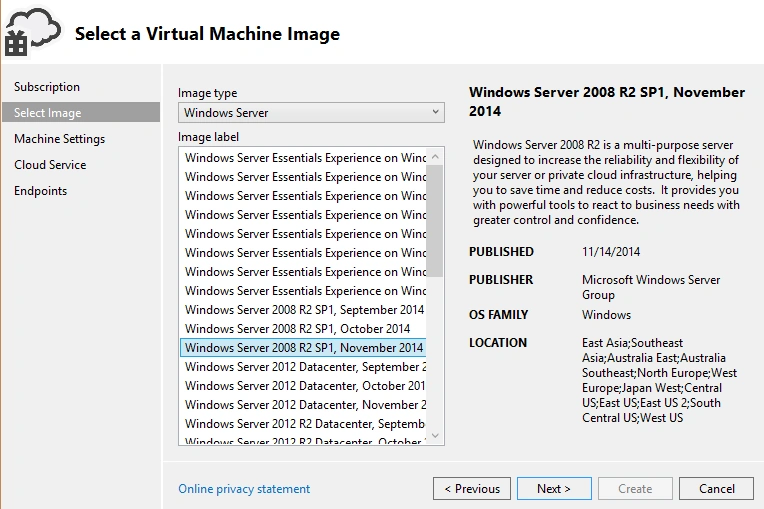 select image