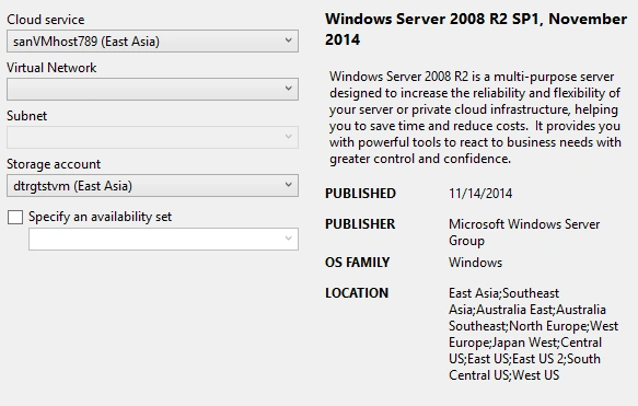specify cloudservice