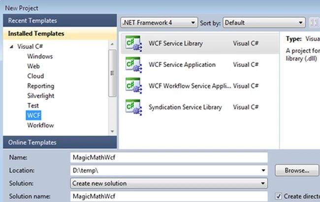 wcf service liberary