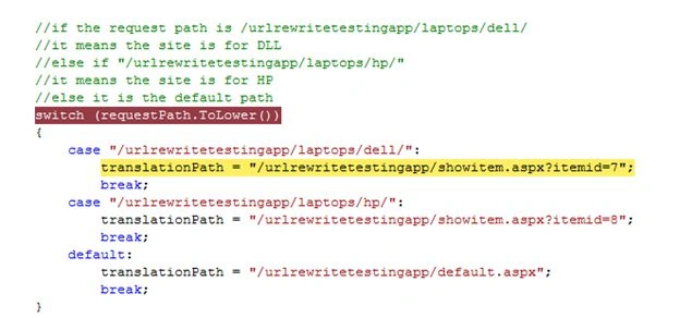 How to rewrite URL in ASP.NET
