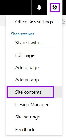 Site Contents