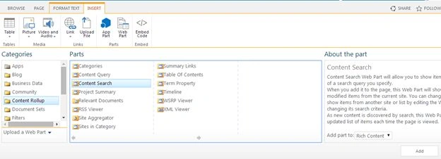 ContentRollup in SharePoint