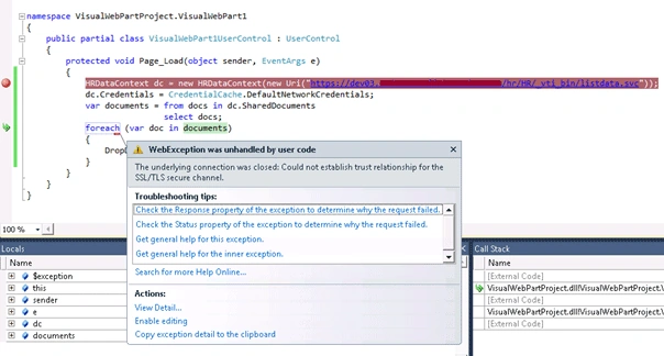 SSL/TLS secure channel