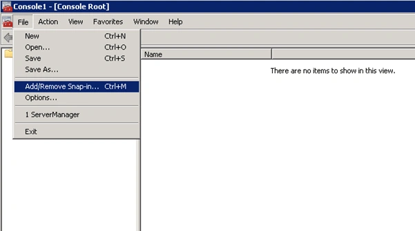 Export an SSL certificate