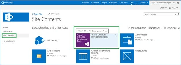Office 365 Development Tools