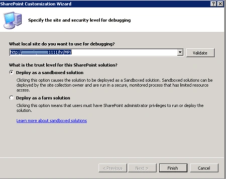 SharePoint Customization Wizard
