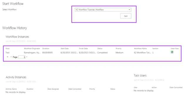 workflow instance details