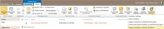 Workflow in Nintex Workflow