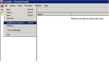 Add\Remove Snap in mmc