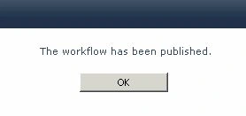 published successfully in workflow