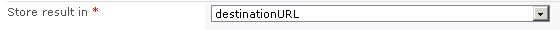 workflow variable destinationURL