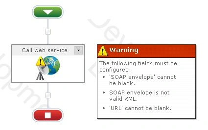 warning message