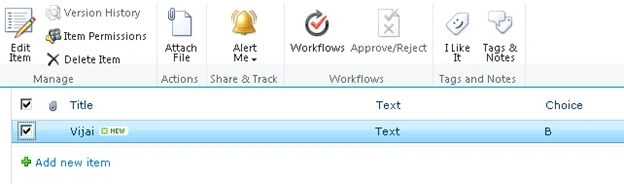 Ribbon interface