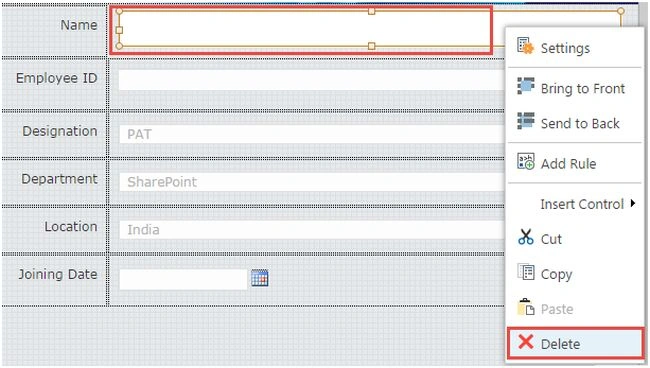 setting page