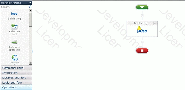SharePoint Build String action