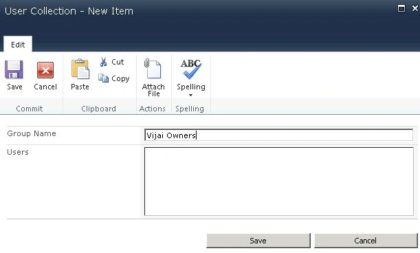 Create a new item