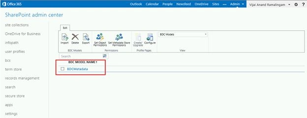 BDC Metadata store