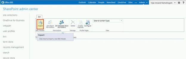 Edit ribbon interface