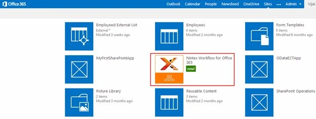 Nintex Workflow added