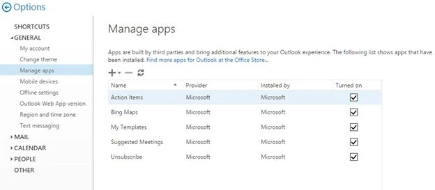 apps installed