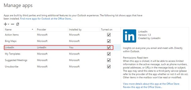 linkedin installed