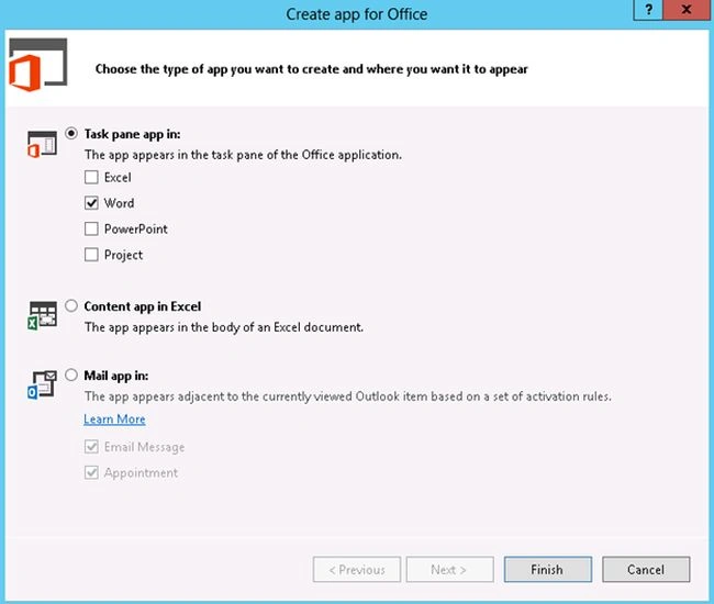 Task pane app