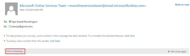 email message