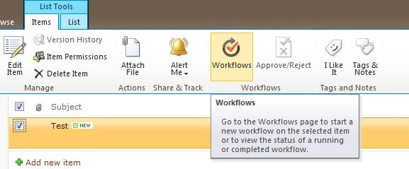 go to workflow