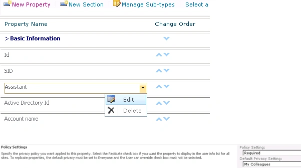 Set Privacy Policies for User Profile Properties in SharePoint 2010 using PowerShell