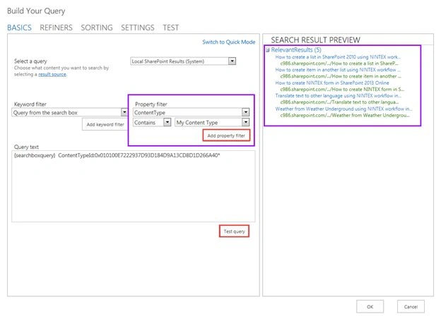 Change Query button